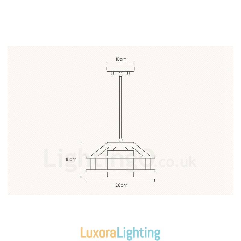 Designer Touch Decorative 1 Light Wood Modern Contemporary Nordic style Pendant Light with Glass Shade