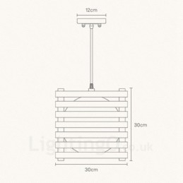 Designer Touch Decorative 1 Light Wood Modern Contemporary Nordic style Pendant Light with Glass Shade