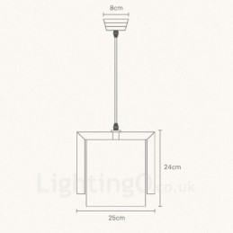 Designer Touch Decorative 1 Light Wood Modern Contemporary Nordic style Pendant Light with Fabric Shade