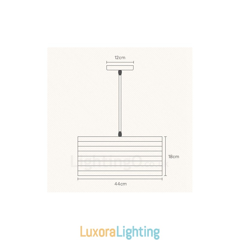 Designer Touch Decorative 1 Light Wood Modern Contemporary Pendant Light with Wood Shade