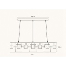 Designer Touch Decorative 3 Light Wood Modern Contemporary Nordic style Pendant Light with Fabric Shade