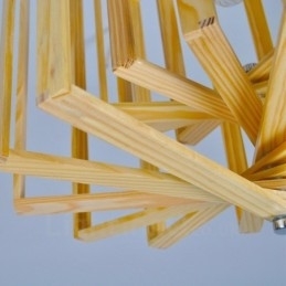 Designer Touch Decorative 1 Light Wood Modern Contemporary Nordic style Pendant Light with Wood Shade