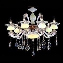 Designer Touch Decorative European Style High grade Zinc Alloy Imitation Jade Crystal Pendant