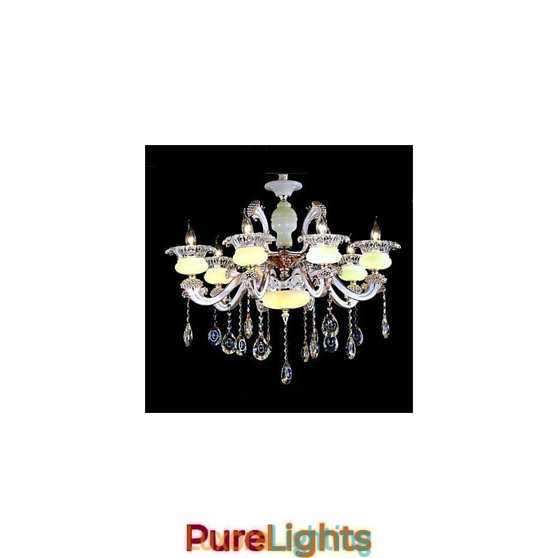 Designer Touch Decorative European Style High grade Zinc Alloy Imitation Jade Crystal Pendant