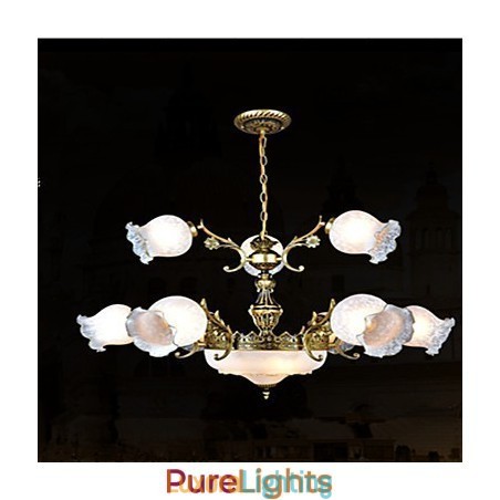 Designer Touch Decorative Chandelier Traditional Classic Vintage Retro Metal