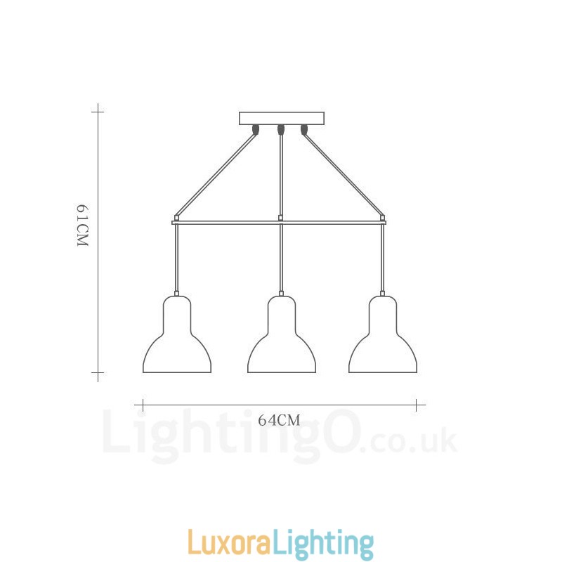 Designer Touch Decorative 5 Light Wood Modern Contemporary Pendant Light with Iron Shade