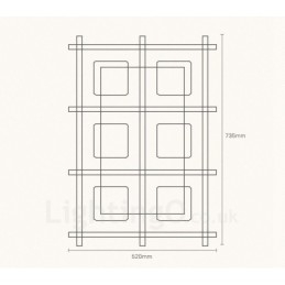 Designer Touch Decorative 6 Light Modern Contemporary Nordic style Flush Mount Ceiling Lights with Glass Shade