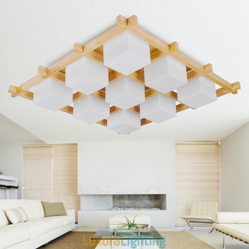 Designer Touch Decorative 9 Light Modern Contemporary Nordic style Flush Mount Ceiling Lights with Glass Shade