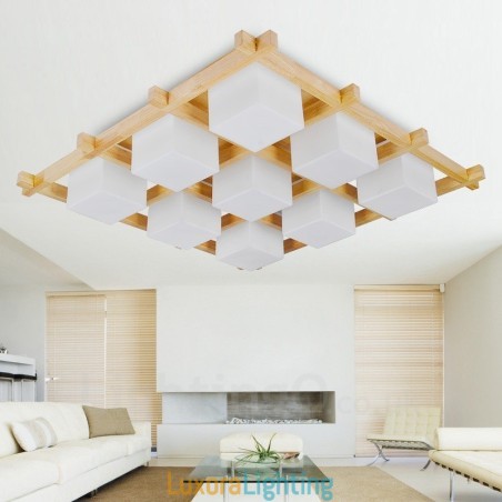 Designer Touch Decorative 9 Light Modern Contemporary Nordic style Flush Mount Ceiling Lights with Glass Shade