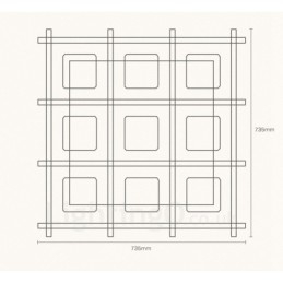 Designer Touch Decorative 9 Light Modern Contemporary Nordic style Flush Mount Ceiling Lights with Glass Shade