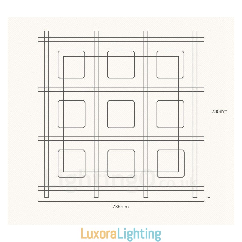 Designer Touch Decorative 9 Light Modern Contemporary Nordic style Flush Mount Ceiling Lights with Glass Shade