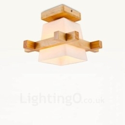 Designer Touch Decorative 1 Light Modern Contemporary Nordic style Flush Mount Ceiling Lights with Glass Shade