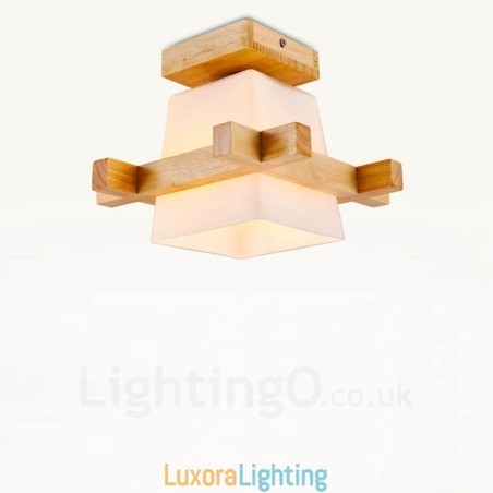 Designer Touch Decorative 1 Light Modern Contemporary Nordic style Flush Mount Ceiling Lights with Glass Shade