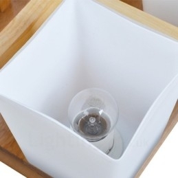 Designer Touch Decorative 4 Light Modern Contemporary Flush Mount Ceiling Lights with Glass Shade