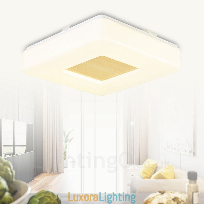 Designer Touch Decorative Modern Contemporary Flush Mount Ceiling Lights with Acrylic Shade