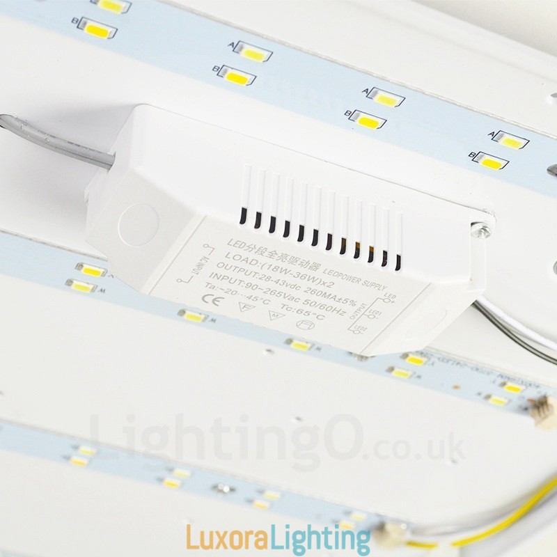 Designer Touch Decorative Modern Contemporary Flush Mount Ceiling Lights with Acrylic Shade