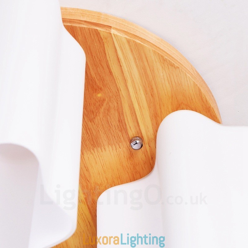 Designer Touch Decorative 3 Light Modern Contemporary Flush Mount Ceiling Lights with Glass Shade