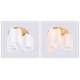 Designer Touch Decorative 3 Light Modern Contemporary Flush Mount Ceiling Lights with Glass Shade