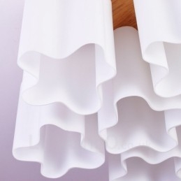 Designer Touch Decorative 6 Light Modern Contemporary Flush Mount Ceiling Lights with Glass Shade