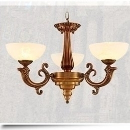 Designer Touch Decorative The Chinese Style Marble lamp Chandelier Full Copper lamp Chandelier