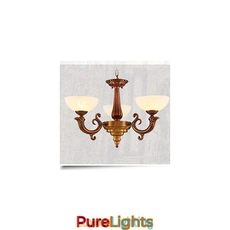 Designer Touch Decorative The Chinese Style Marble lamp Chandelier Full Copper lamp Chandelier