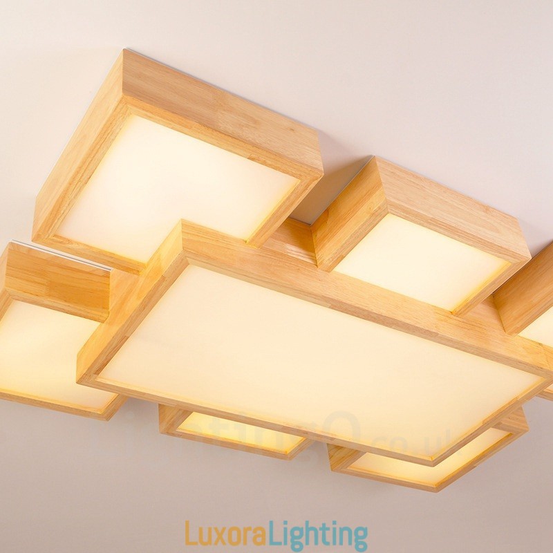 Designer Touch Decorative 6Modern Contemporary Nordic style Flush Mount Ceiling Lights with Acrylic Shade