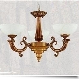 Designer Touch Decorative The Chinese Style Marble lamp Chandelier Full Copper lamp Chandelier