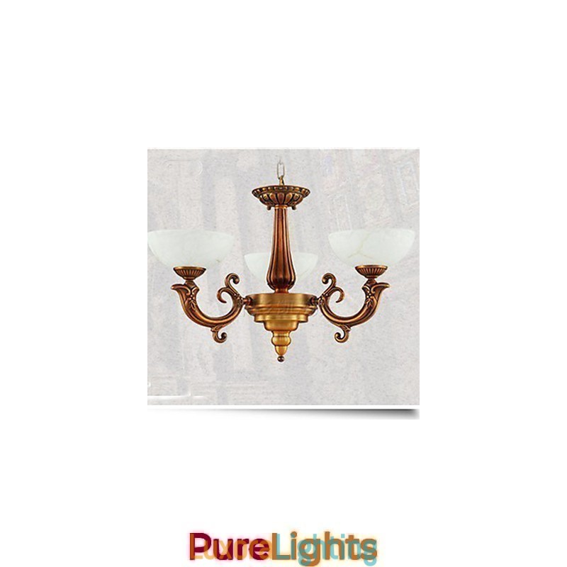 Designer Touch Decorative The Chinese Style Marble lamp Chandelier Full Copper lamp Chandelier