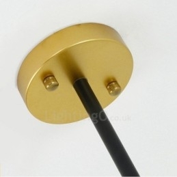 Designer Touch Decorative 3 Light Modern Contemporary Nordic style Ceiling Lights Chandelier with Black and White Ball Glass Shade