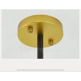 Designer Touch Decorative 3 Light Modern Contemporary Nordic style Ceiling Lights Chandelier with Black and White Ball Glass Shade