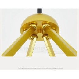 Designer Touch Decorative 6 Light Modern Contemporary Nordic style Ceiling Lights Chandelier with Black and White Ball Glass Shade