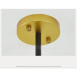 Designer Touch Decorative 6 Light Modern Contemporary Nordic style Ceiling Lights Chandelier with Black and White Ball Glass Shade