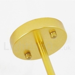 Designer Touch Decorative 9 Light Modern Contemporary Nordic style Ceiling Lights Copper Plating Chandelier with Gold and White Ball Glass Shade