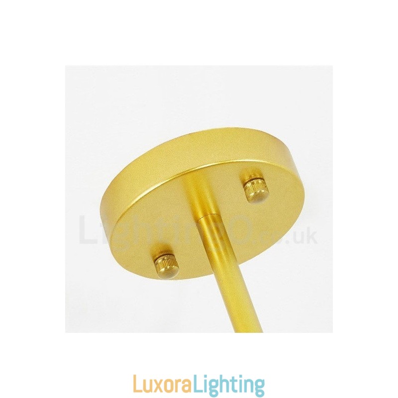 Designer Touch Decorative 9 Light Modern Contemporary Nordic style Ceiling Lights Copper Plating Chandelier with Gold and White Ball Glass Shade