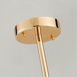 Designer Touch Decorative 11 Light Modern Contemporary Ceiling Lights Copper Plating Chandelier with White Ball Glass Shade