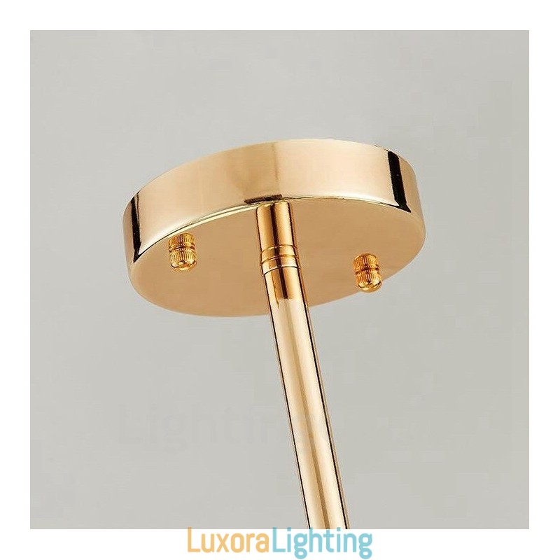 Designer Touch Decorative 11 Light Modern Contemporary Ceiling Lights Copper Plating Chandelier with White Ball Glass Shade