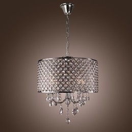 Designer Touch Decorative Traditional Classic Crystal Chrome Metal Chandelier