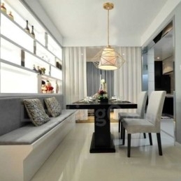 Designer Touch Decorative 1 Light Retro Vintage Black Iron Pendant Light with Fabric Shades