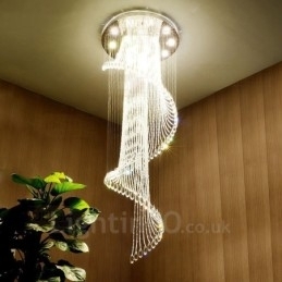 Designer Touch Decorative 15 Lights Modern Crystal Ceiling Pendant Light Indoor Chandelier Lighting Lamps Fixtures with Bulbs