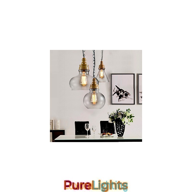 Designer Touch Decorative 3 Light Modern Contemporary Mini Style Metal Chandelier Pendant Light