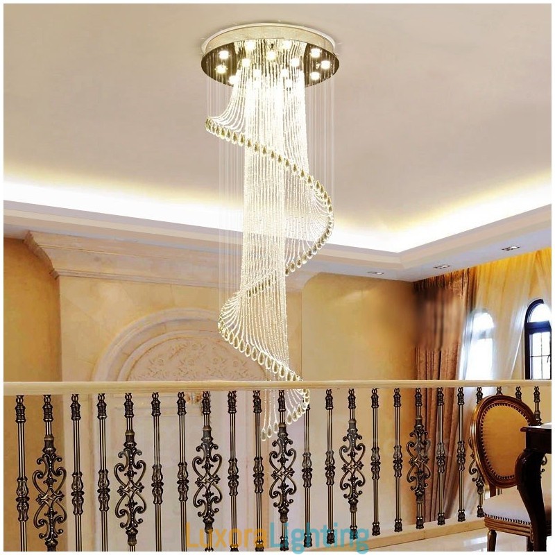 Designer Touch Decorative 15 Lights Modern Crystal Ceiling Pendant Light Indoor Chandelier Lighting Lamps Fixtures with Bulbs