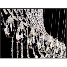 Designer Touch Decorative 15 Lights Modern Crystal Ceiling Pendant Light Indoor Chandelier Lighting Lamps Fixtures with Bulbs
