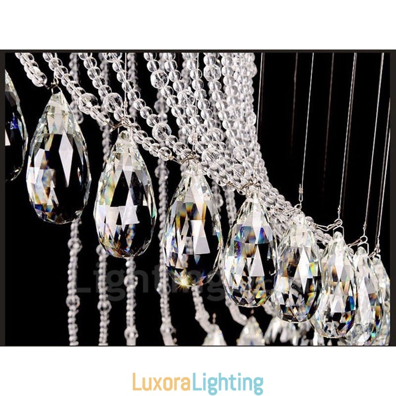 Designer Touch Decorative 15 Lights Modern Crystal Ceiling Pendant Light Indoor Chandelier Lighting Lamps Fixtures with Bulbs