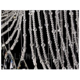 Designer Touch Decorative 15 Lights Modern Crystal Ceiling Pendant Light Indoor Chandelier Lighting Lamps Fixtures with Bulbs