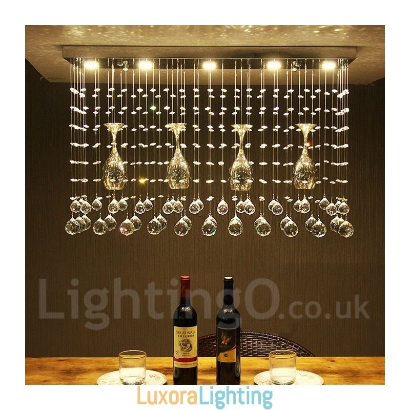 Designer Touch Decorative 5 Lights Modern Crystal Ceiling Pendant Light Indoor Chandelier Lighting Lamps Fixture