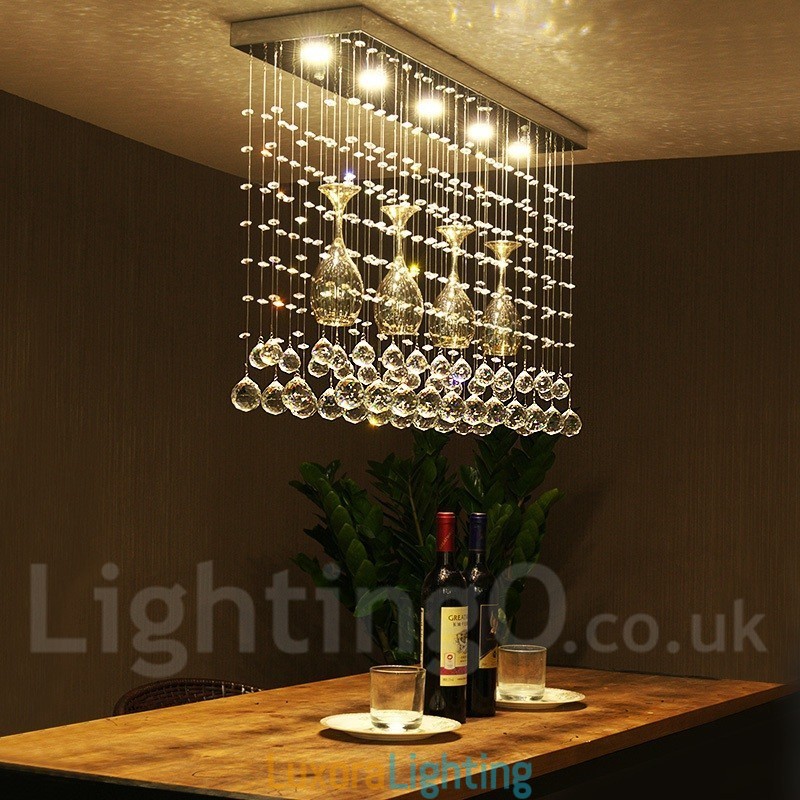 Designer Touch Decorative 5 Lights Modern Crystal Ceiling Pendant Light Indoor Chandelier Lighting Lamps Fixture