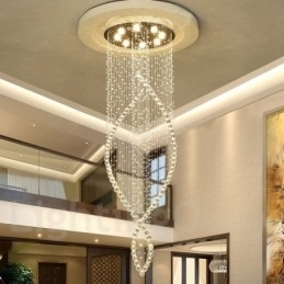 Designer Touch Decorative Extra Large Modern Crystal Ceiling Pendant Light Indoor Chandelier Lighting Lamps Fixtures