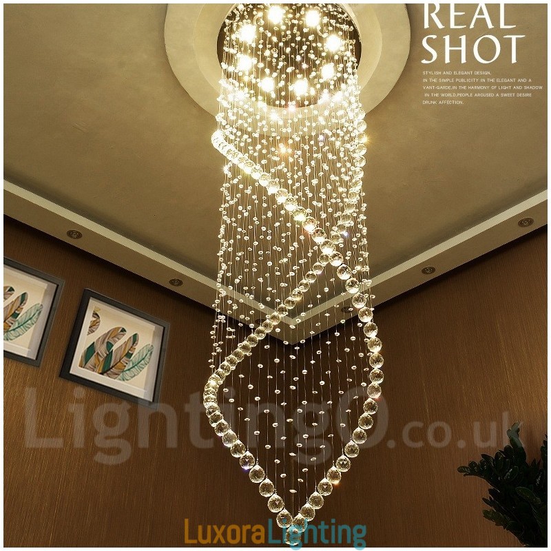 Designer Touch Decorative Extra Large Modern Crystal Ceiling Pendant Light Indoor Chandelier Lighting Lamps Fixtures
