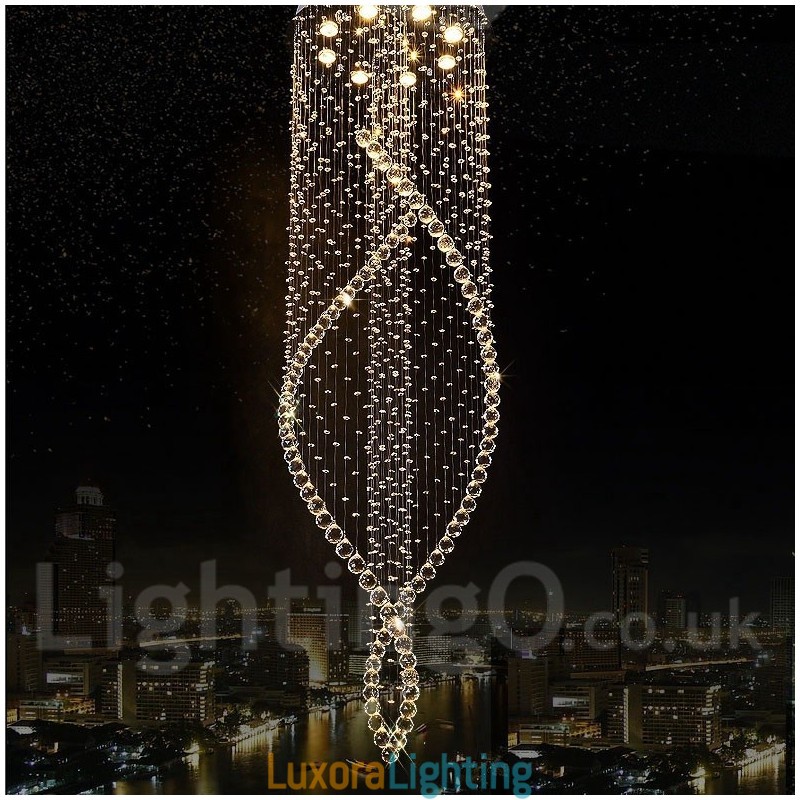 Designer Touch Decorative Extra Large Modern Crystal Ceiling Pendant Light Indoor Chandelier Lighting Lamps Fixtures