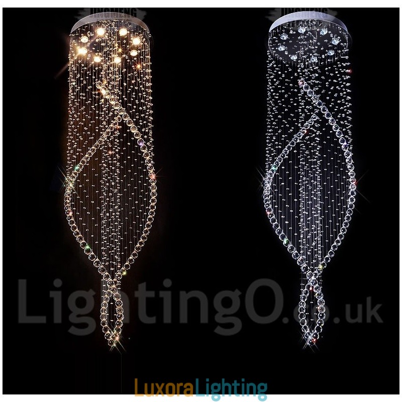 Designer Touch Decorative Extra Large Modern Crystal Ceiling Pendant Light Indoor Chandelier Lighting Lamps Fixtures